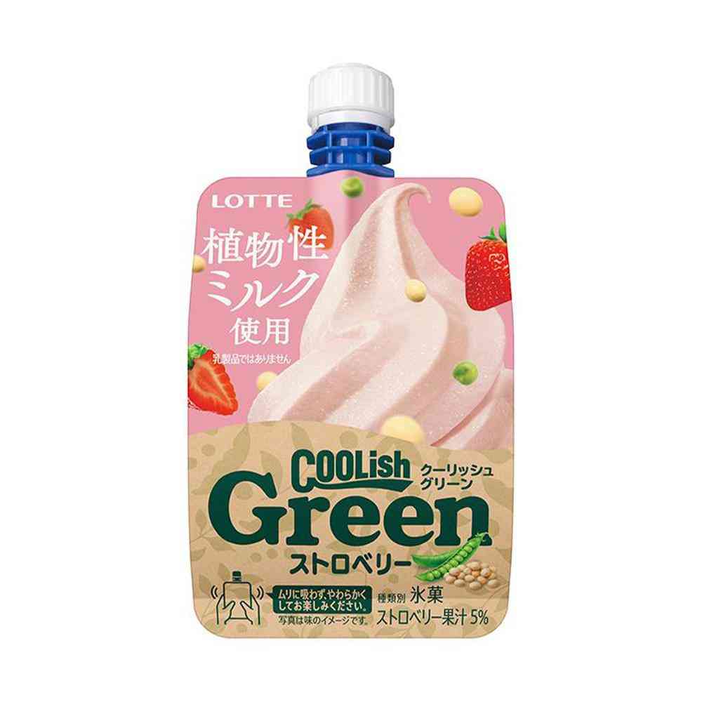 Lotte Coolish Green Strawberry 135ml x 24
