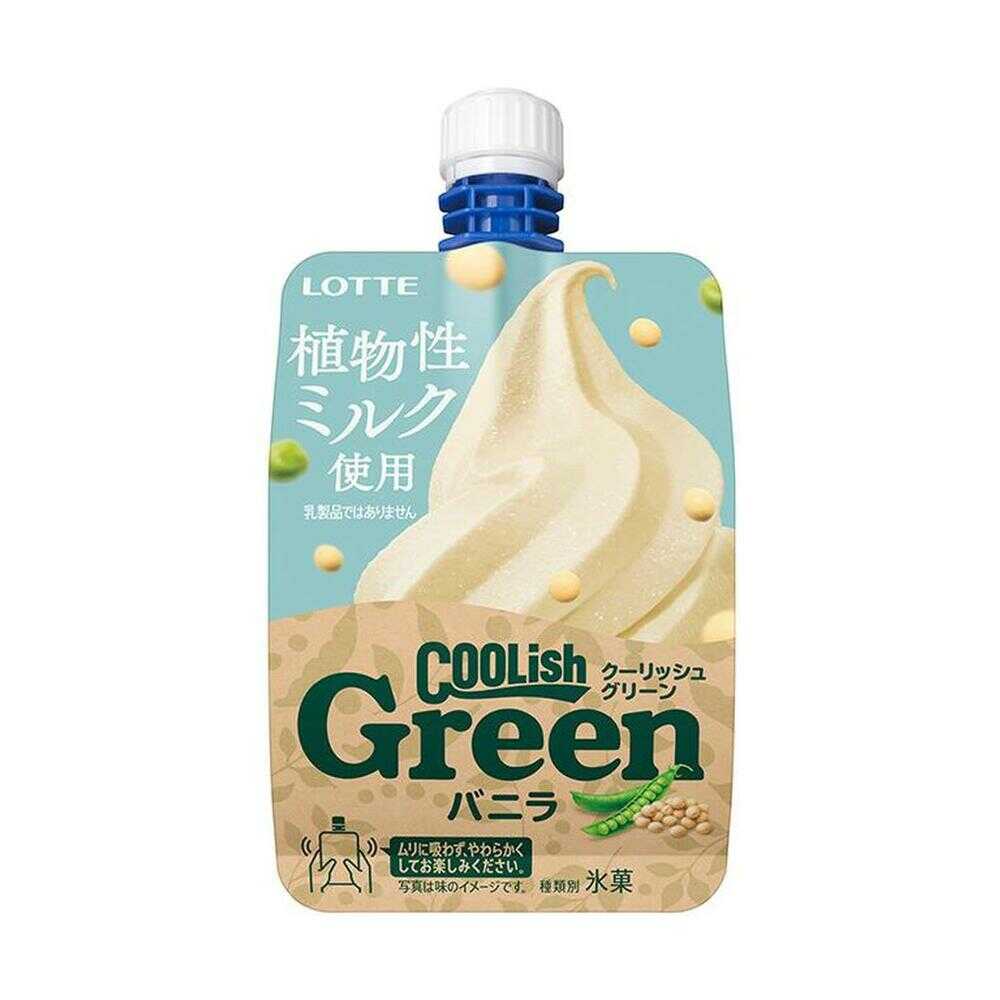 [Ice Cream] Lotte Coolish Green Vanilla 135ml x 24