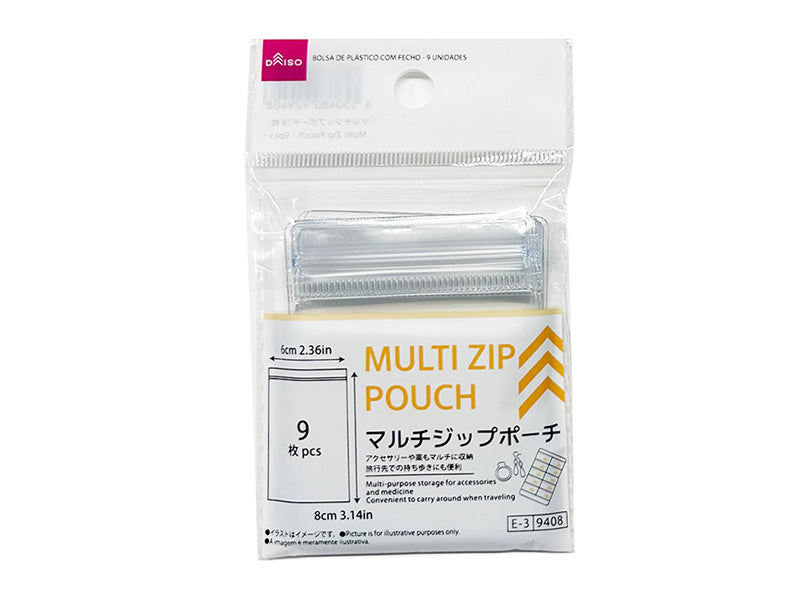 Multi-Zip Pouch (9 Pieces)