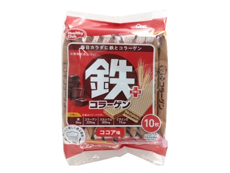 Hamada Confect Iron Plus Collagen Wafers 10 Pieces