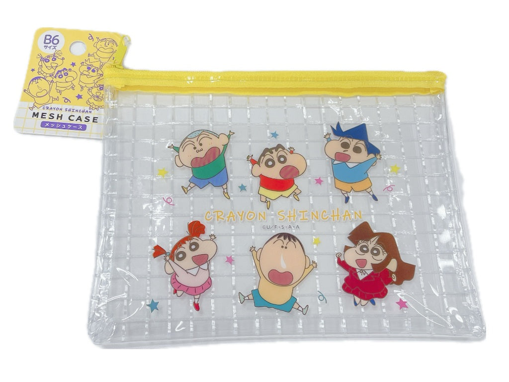 PVC Mesh Case B6 - Crayon Shin-chan Friends