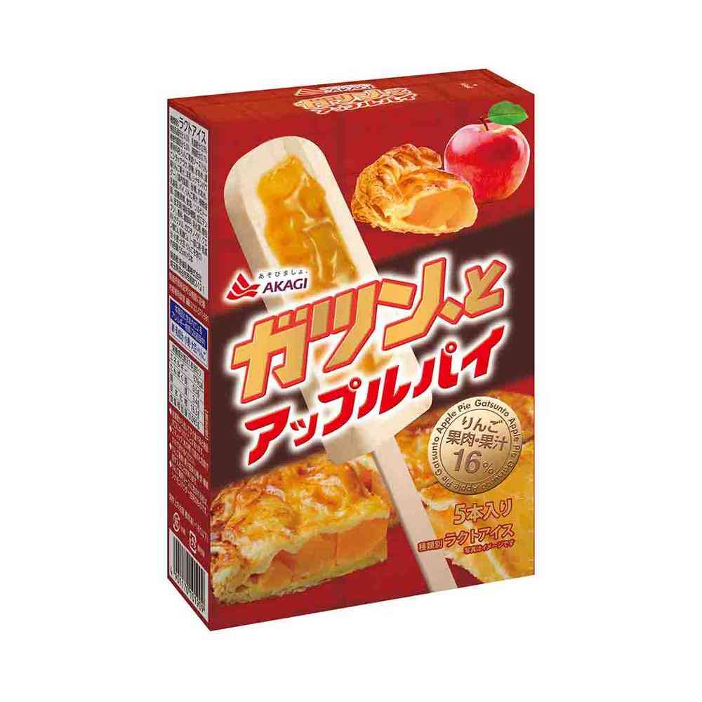 Akagi Dairy Gatsun, Apple Pie 55ml x 5 x 7