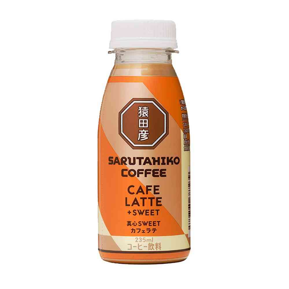 [Chilled] Sarutahiko Coffee Magokoro SWEET Cafe Latte with Sugar 235ml