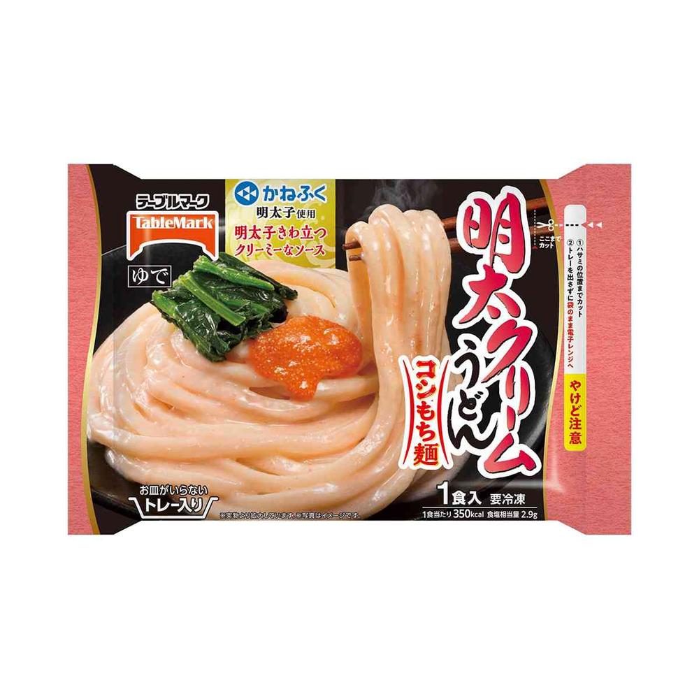 TableMark No Plate Needed Mentaiko Cream Udon 277g x 12 bags