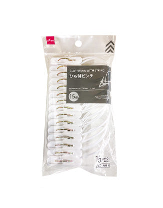 Clips with String (15 pieces)