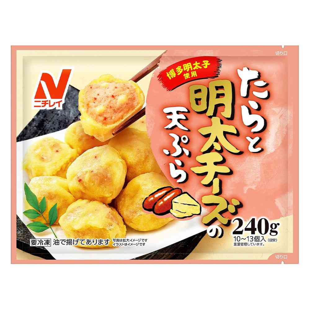 Nichirei Cod and Mentaiko Cheese Tempura (240g x 16 bags)