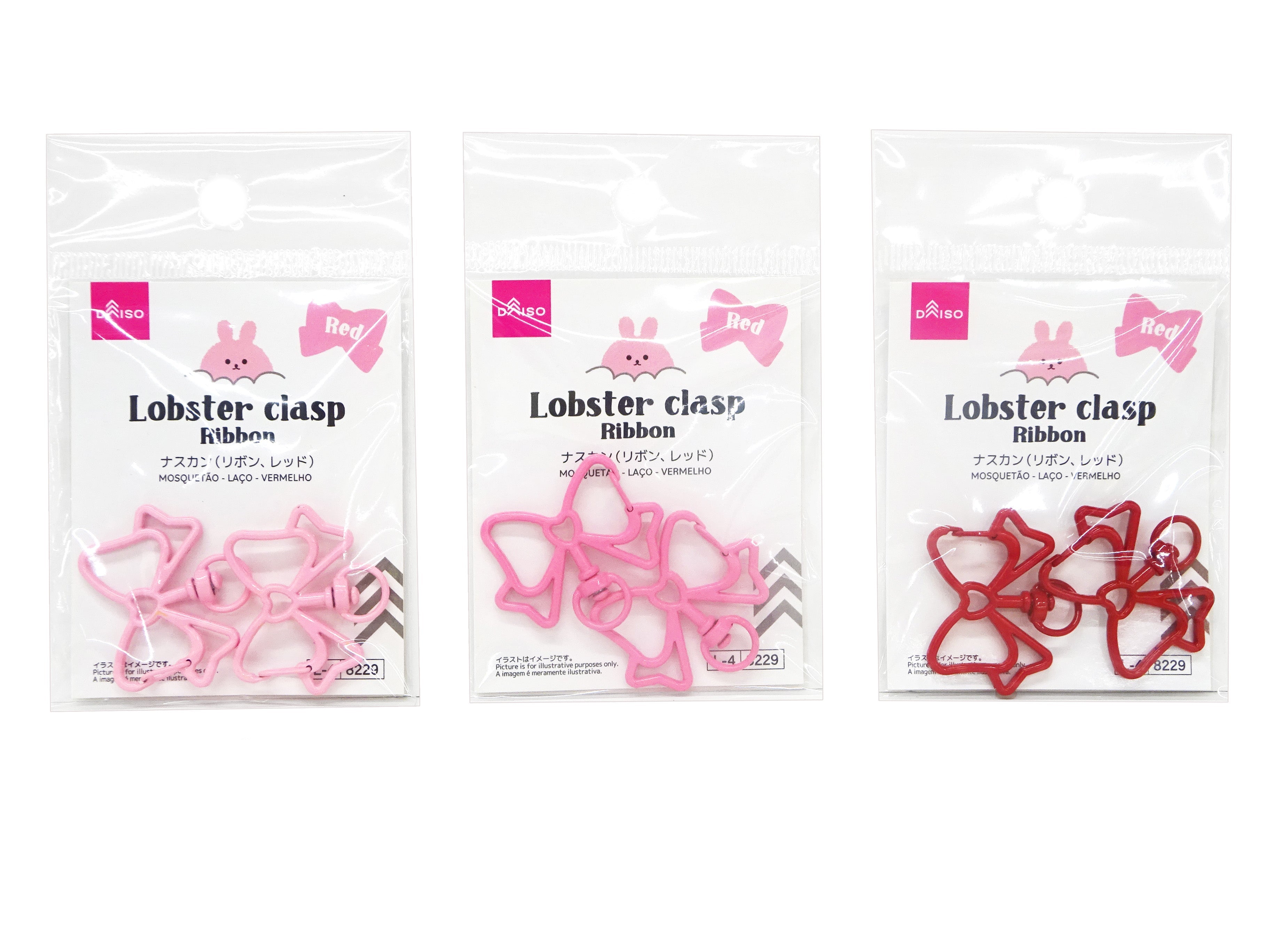 Naskin (Ribbon, Red, Pink, Light Pink)