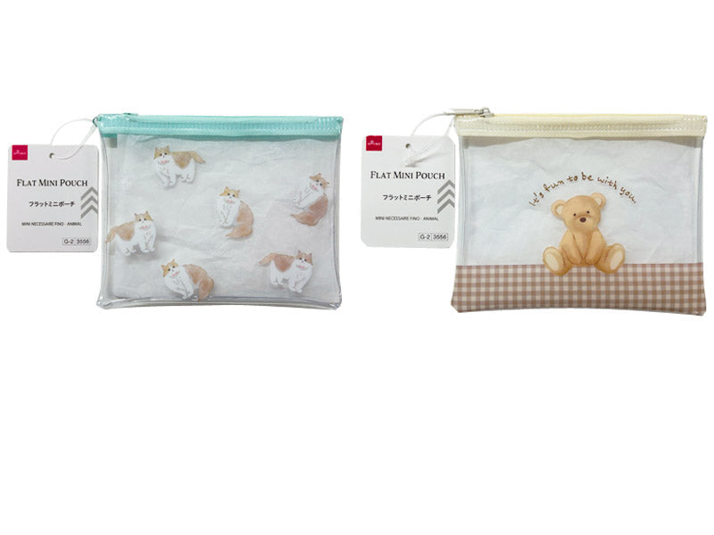 Flat Mini Pouch (Animal)