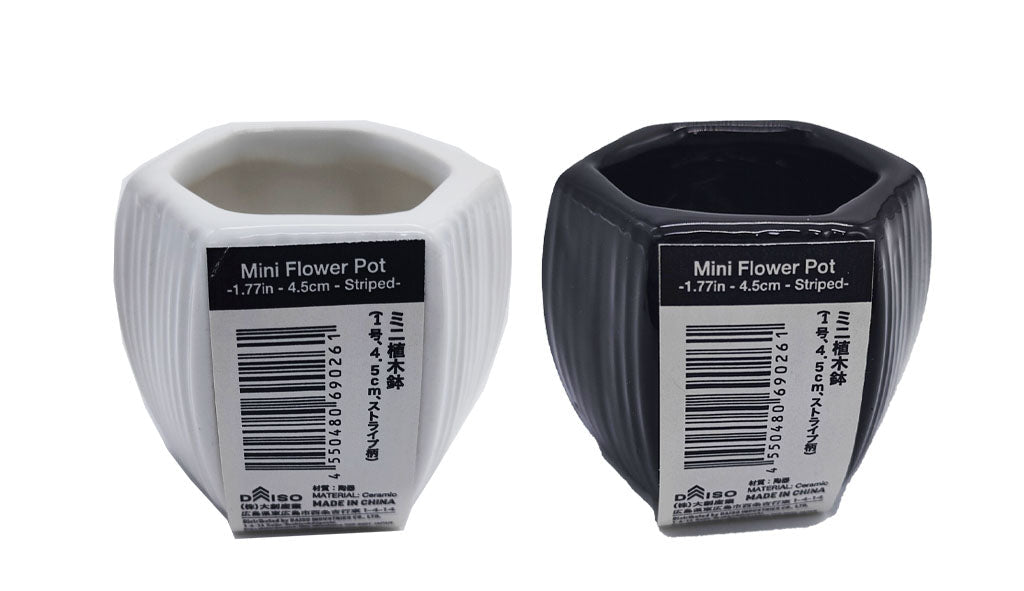 Mini Plant Pot (Striped Pattern)