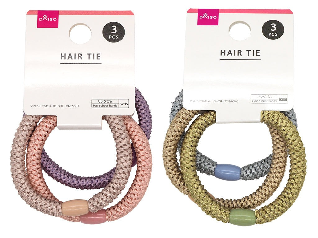 Soft Hair Tie Set (Rope Style, Muted Colors)