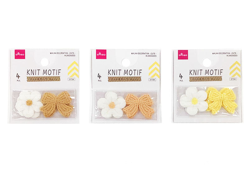 Knit Motif (Cute, 4 Pieces)