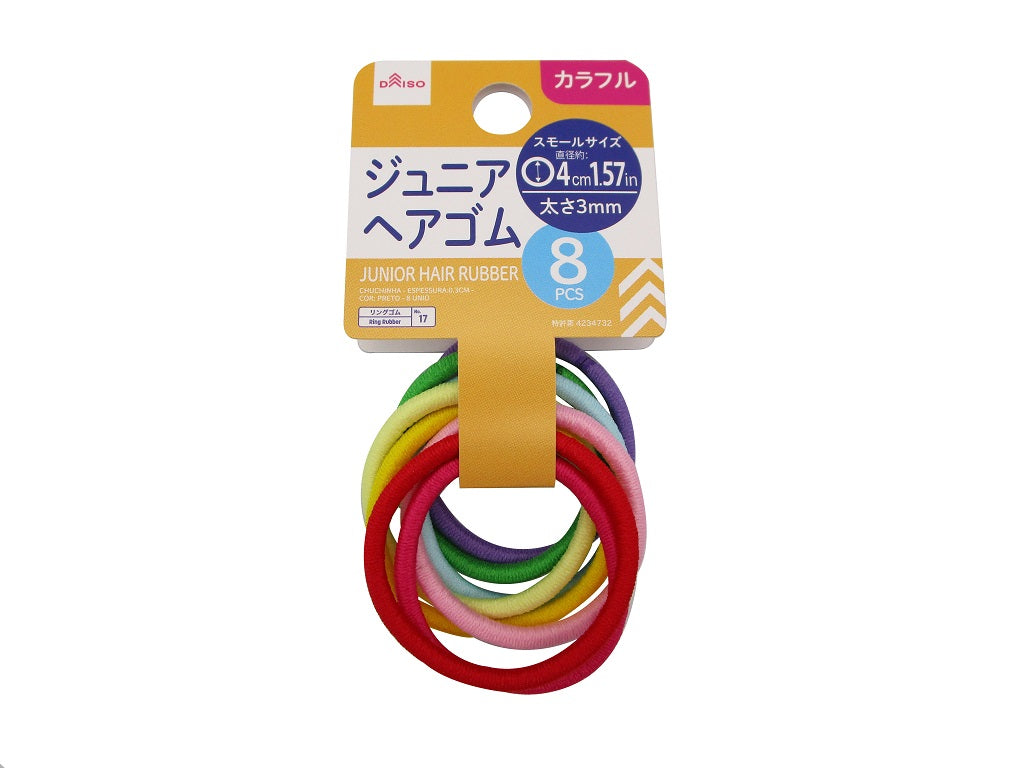Junior Hair Tie (Color, 8 Pieces)