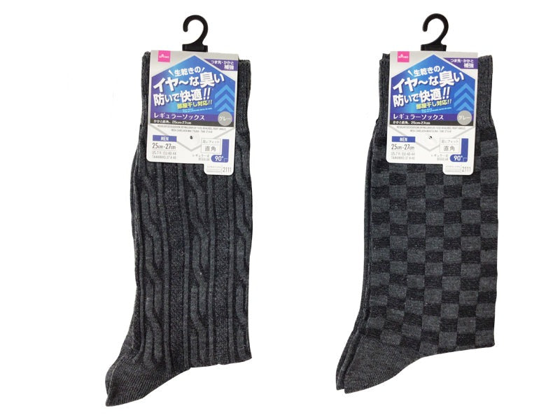 Regular Socks (Room Drying, Gray, Right Angle Heel)