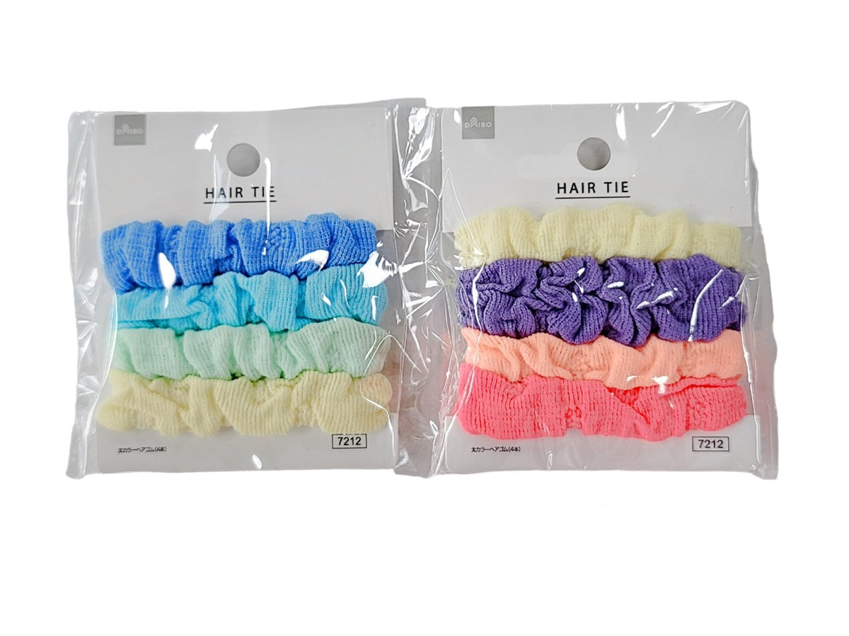 Thick Color Hair Tie (4 Pieces)