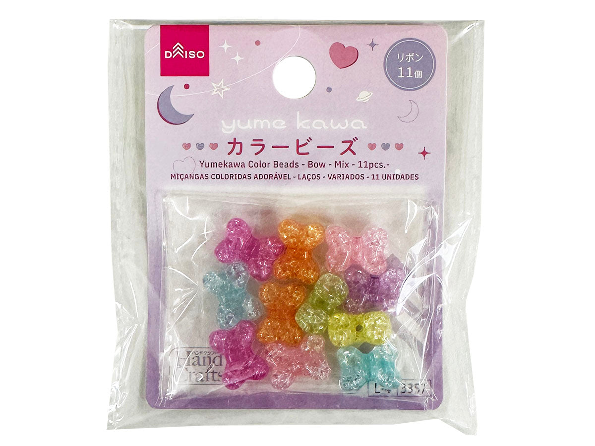 Yume Kawaii Color Beads (Ribbon, Mix, 11 Pieces)
