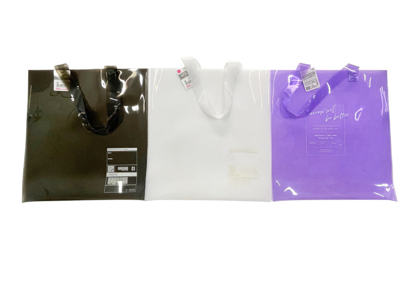 Tote Bag (Purple, Black, Milky White)