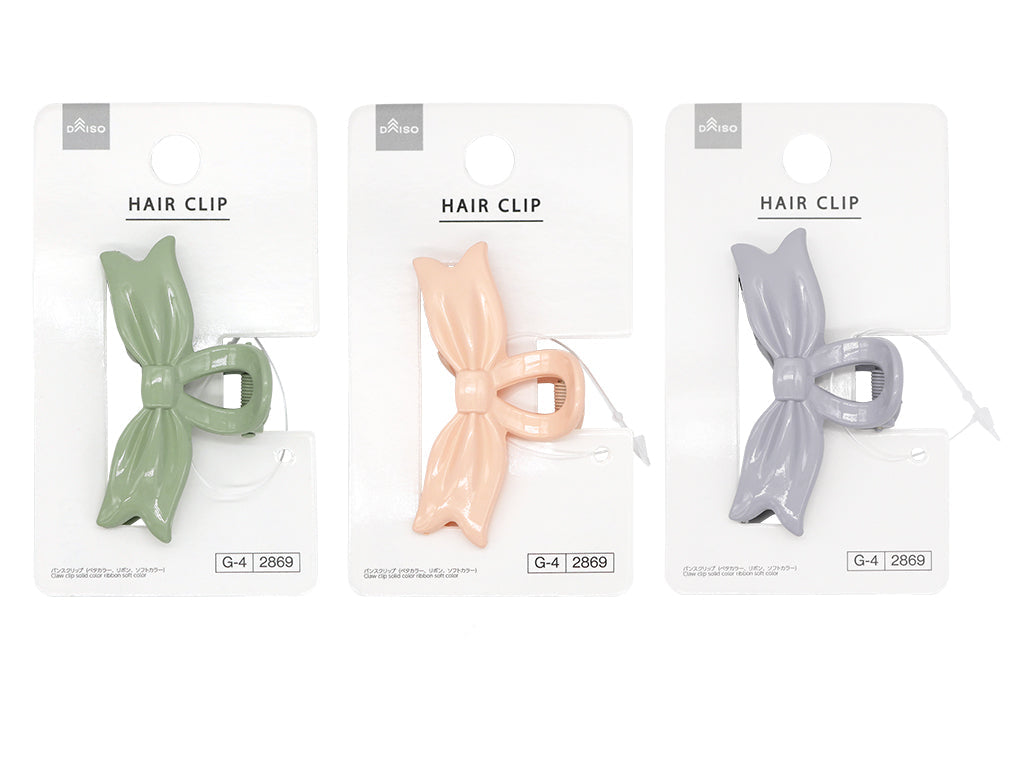 Hair Clip (Solid Color, Ribbon, Soft Color)