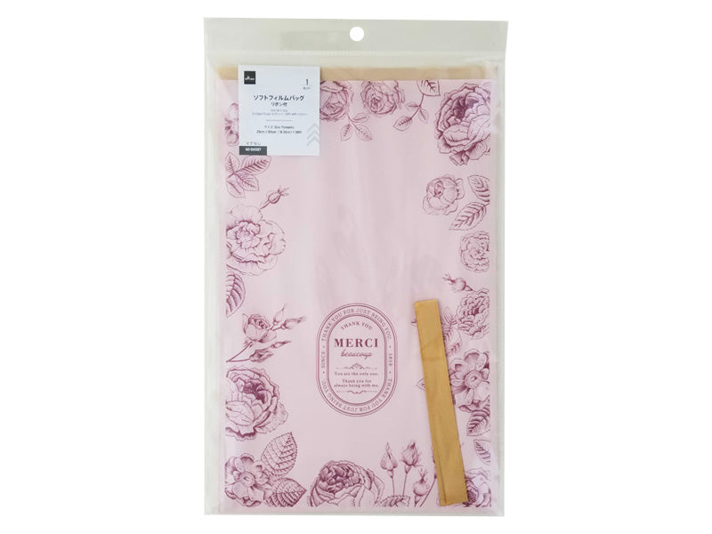 Soft Film Bag (Antique Flower, with Ribbon)