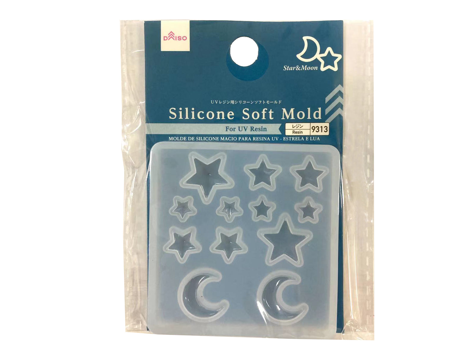 UV Resin Silicone Soft Mold (Star & Moon)