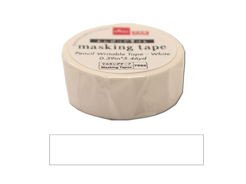 Masking Tape (Writable with Pencil, White)