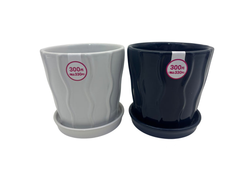 Wave Pattern Plant Pot