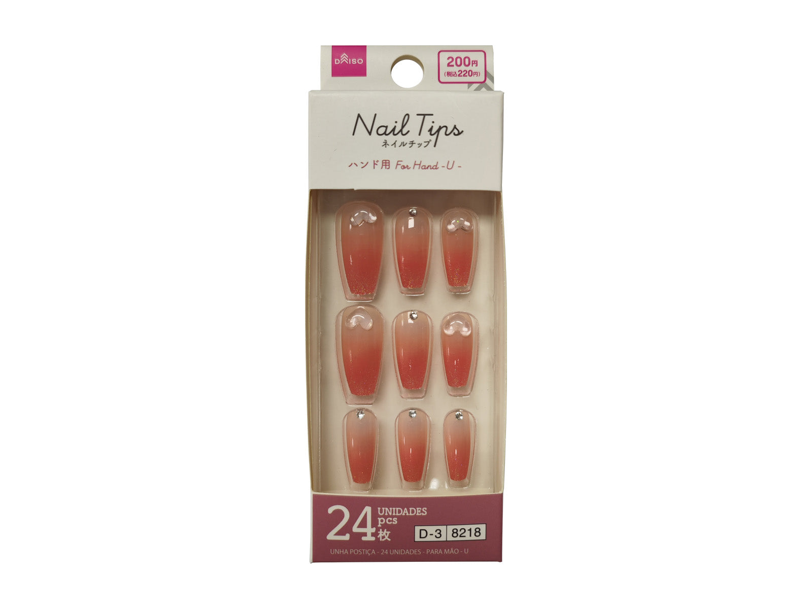 Nail Tips (24 Pieces, Hand Use, U)
