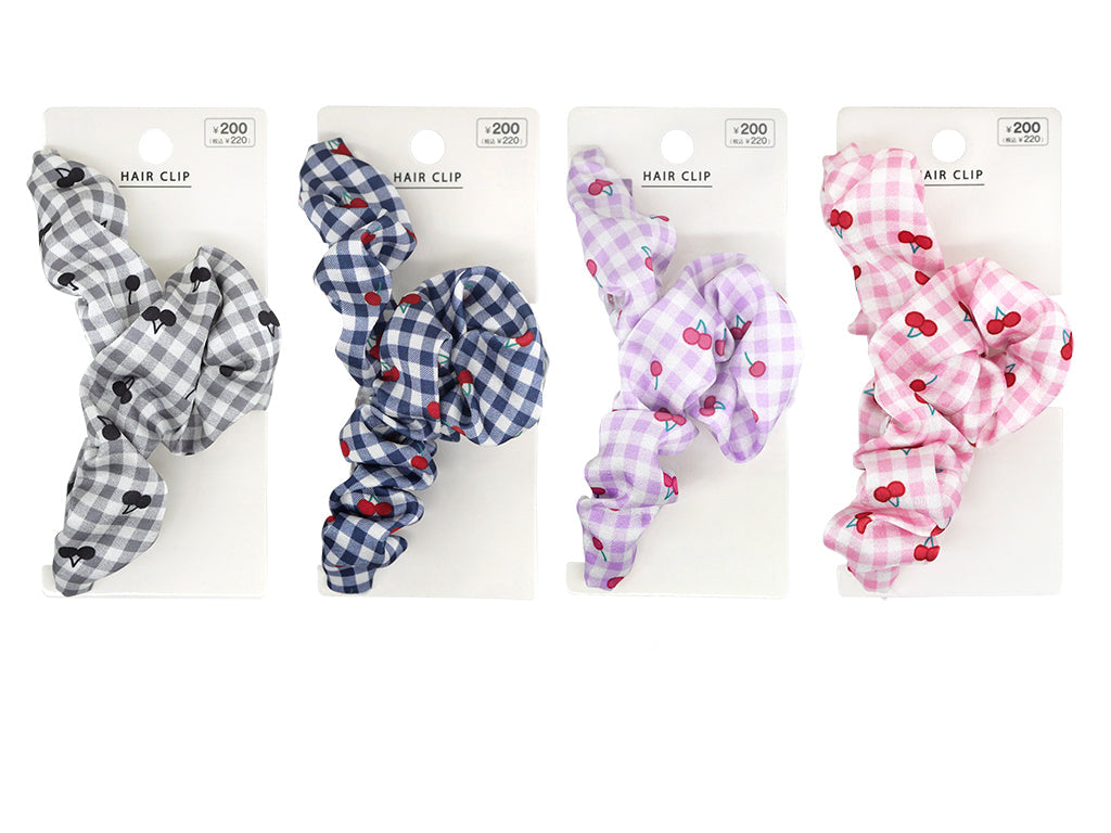 Vance Clip (Gingham x Cherry, Gathered)