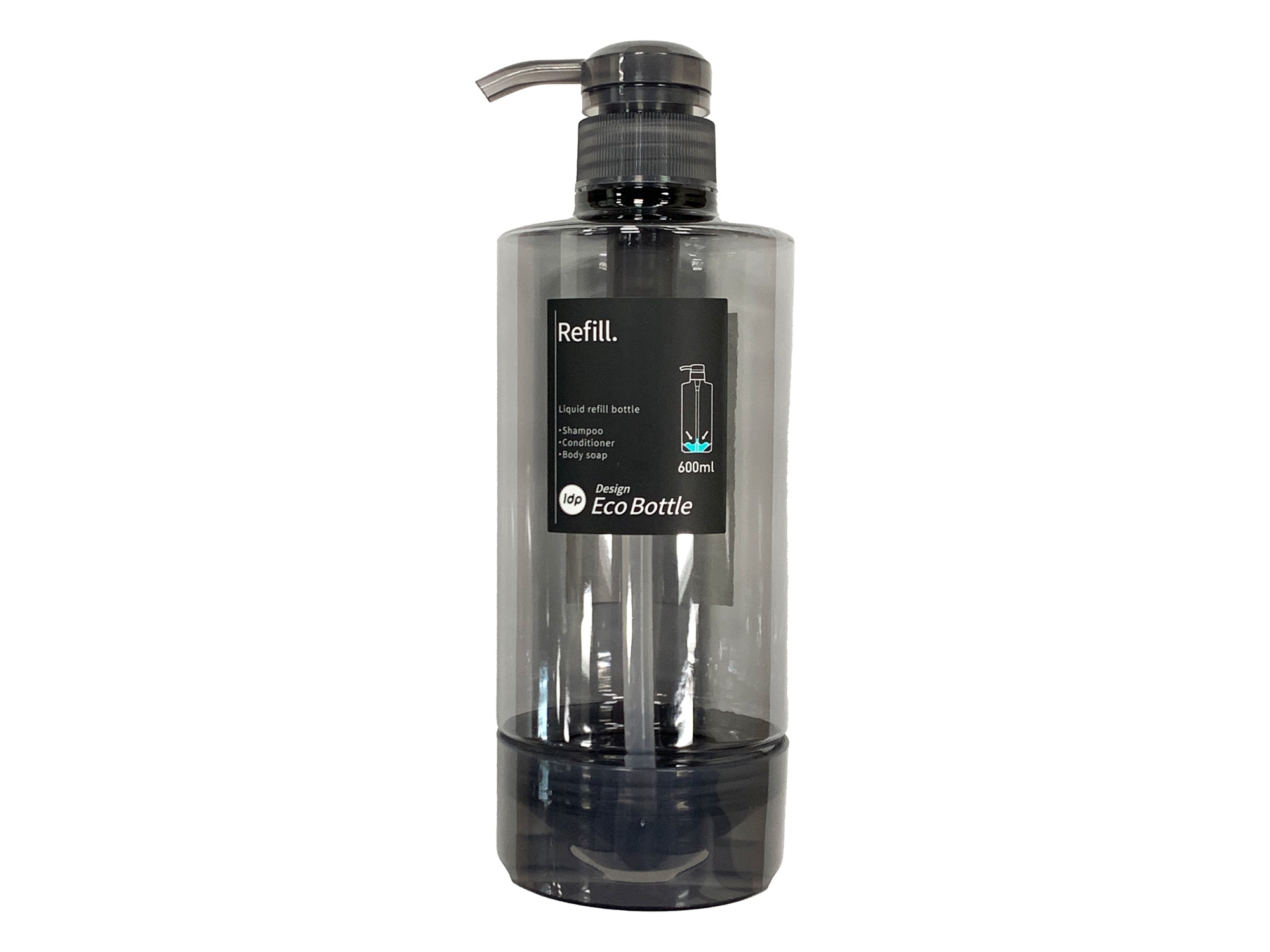 1DP Eco Bottle Round Gray