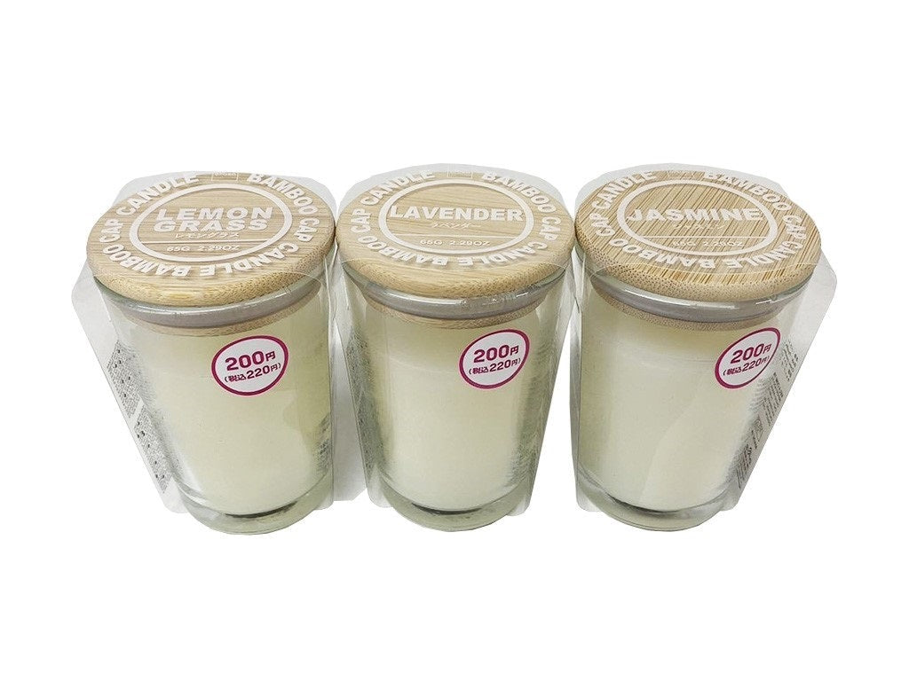Bamboo Cap Candle (Assorted) 65g