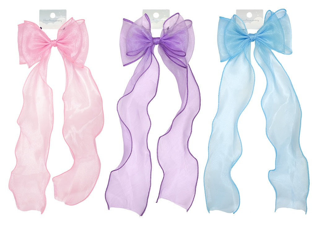 Ribbon Hair Rubber (Wave, Pastel)