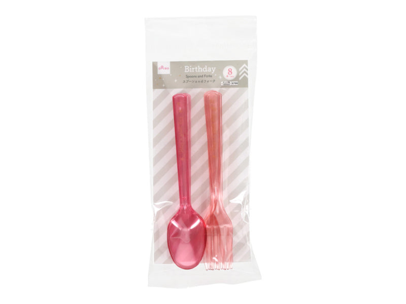 Spoon and Fork (Pastel, 8 Pieces)