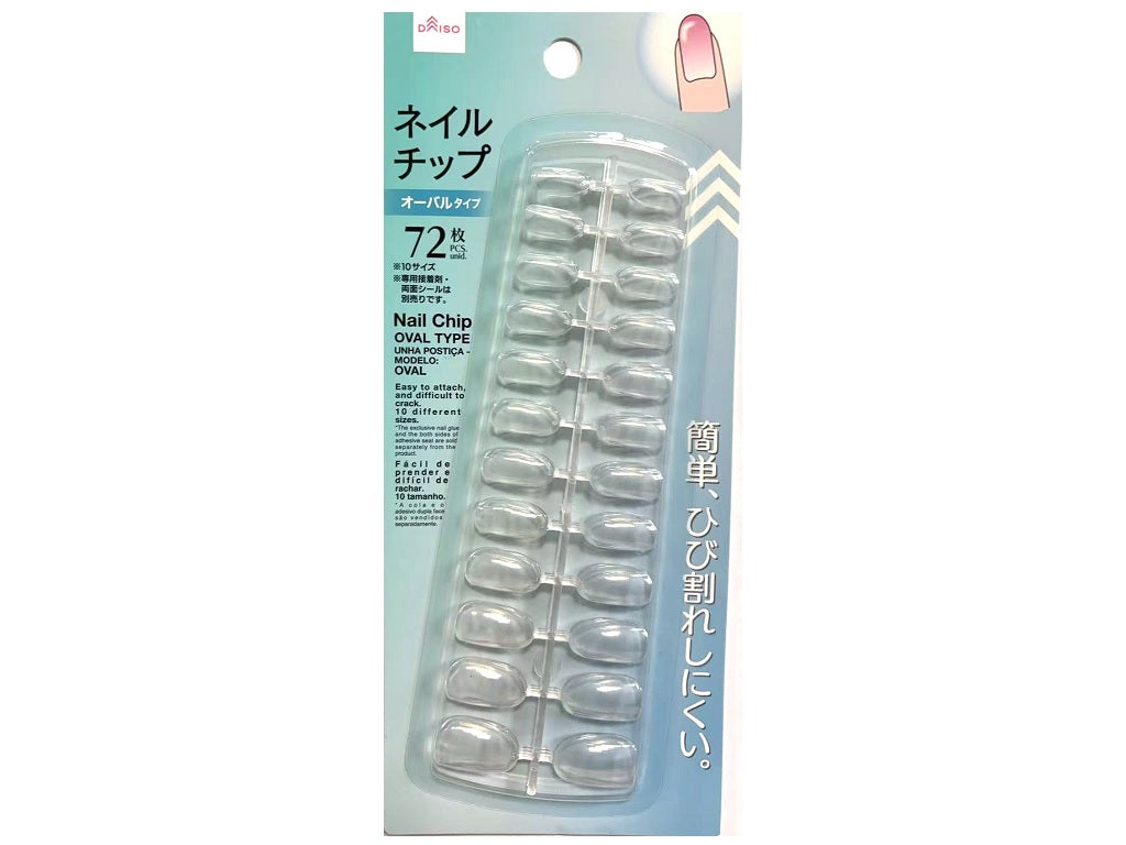 Nail Tips (Oval, 72 Pieces)