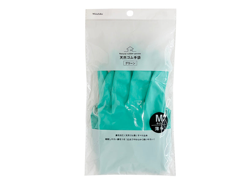 Natural Rubber Gloves M Size (Thin Type)