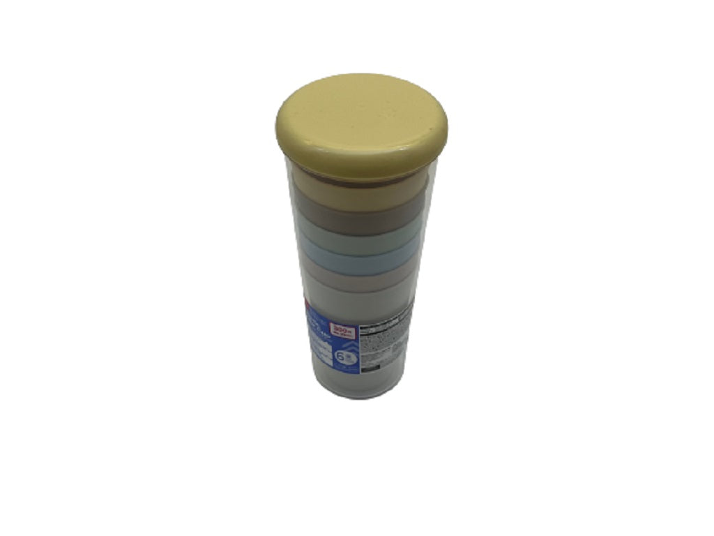 Plastic Color Cups (6 pieces)
