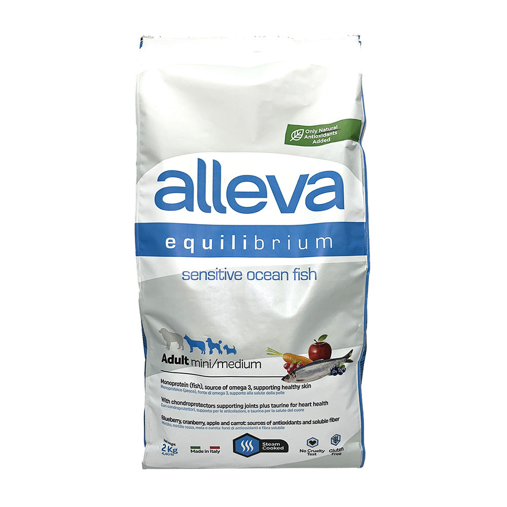 Diusapet Aleva Equilibrium Sensitive Fish Small Kibble for Adult Dogs 2000g
