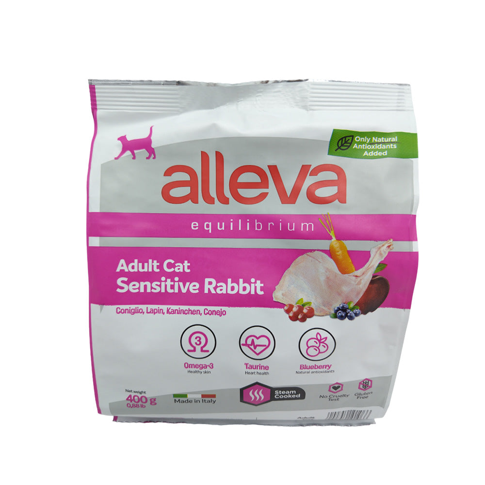 Diusa Pet Aleva Equilibrium Sensitive Rabbit for Adult Cats 400g