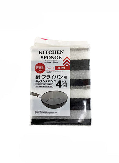 Kitchen Sponge (Hard, 4 Pieces)