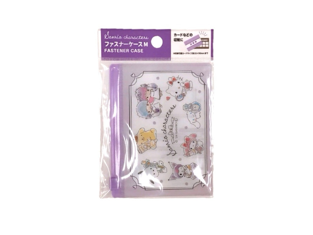 Zipper Case M Sanrio Characters Watercolor Cosmetics