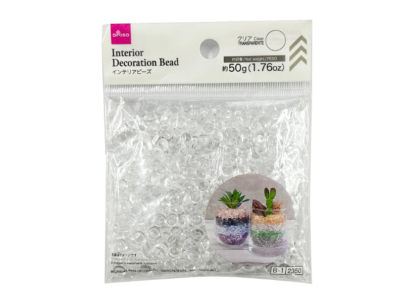 Interior Beads (Clear, Hole-less)