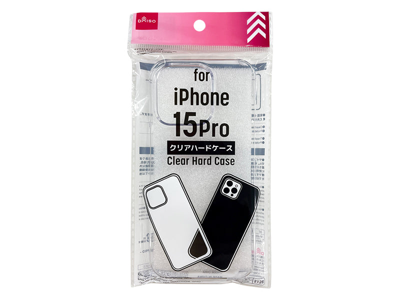 Clear Hard Case for iPhone 15 Pro