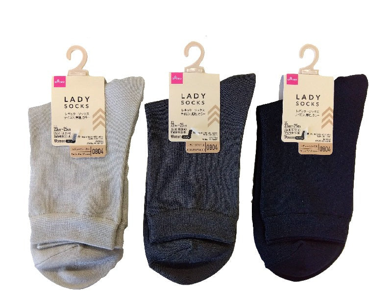 Regular Socks (Adult Lady, Nylon, Solid Color)