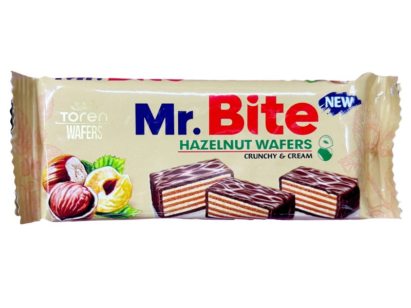 Merry-Go-Round Mr. Bite Premium Chocolate Coated Wafer Hazelnut Cream 38g
