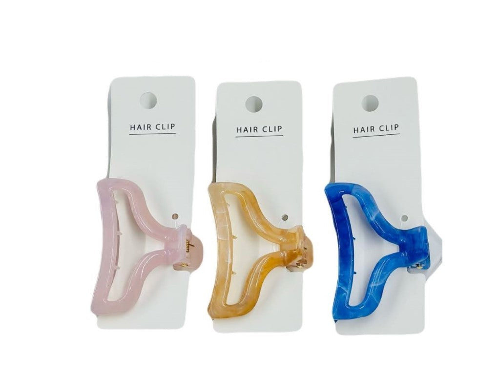 Marble Half Moon Mini Clip