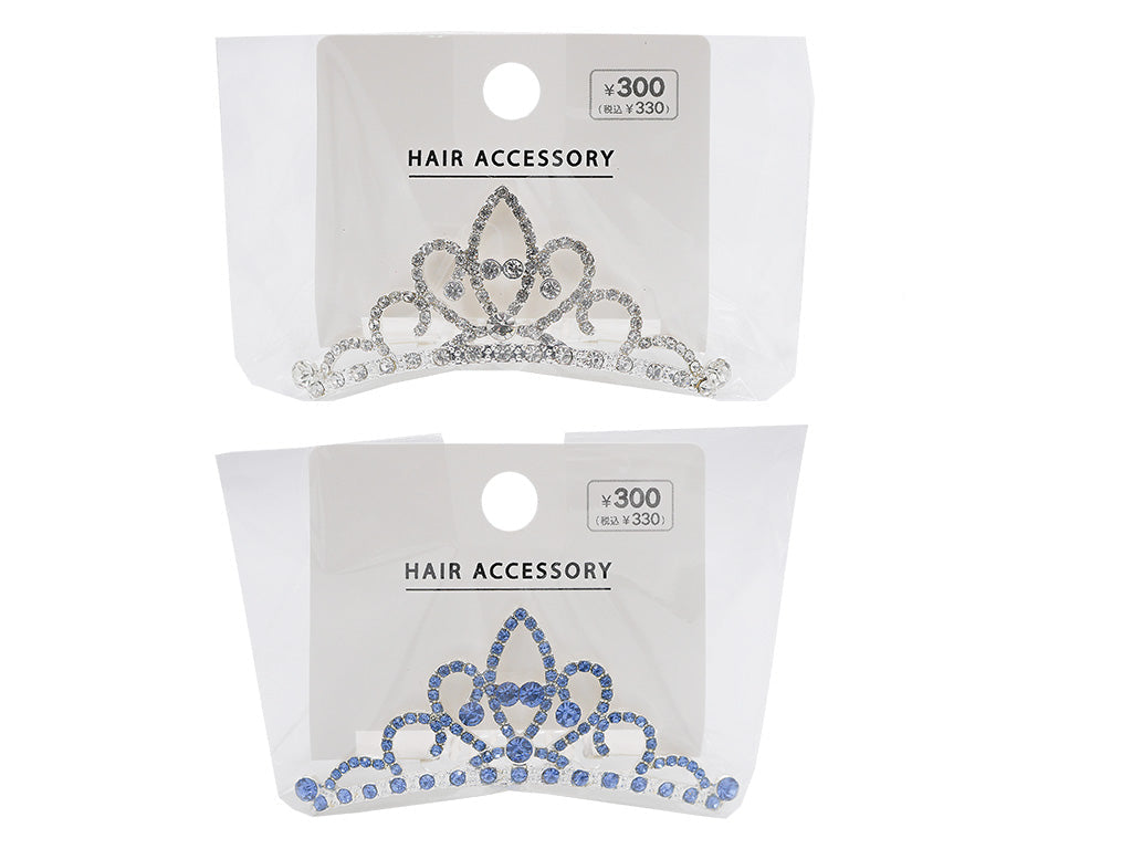Tiara Comb (Leaf, Cool Colors)