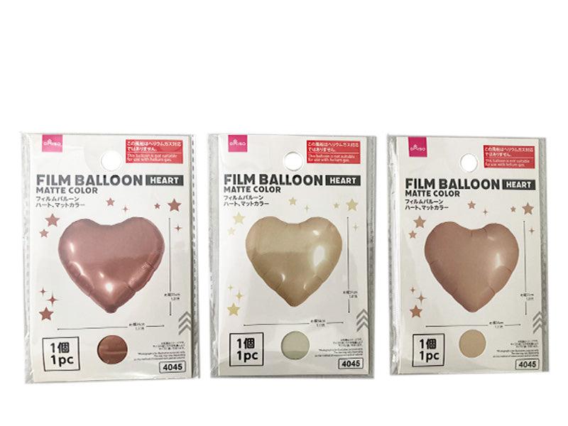 Film Balloon (Heart, Matte Color)