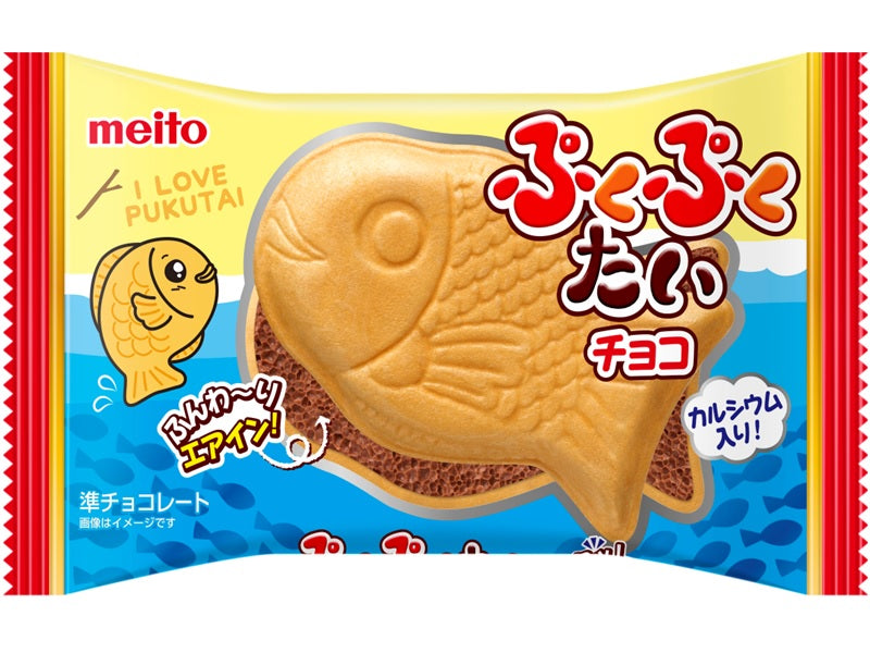 Meito Puku Puku Tai Air-In Chocolate 1 Piece
