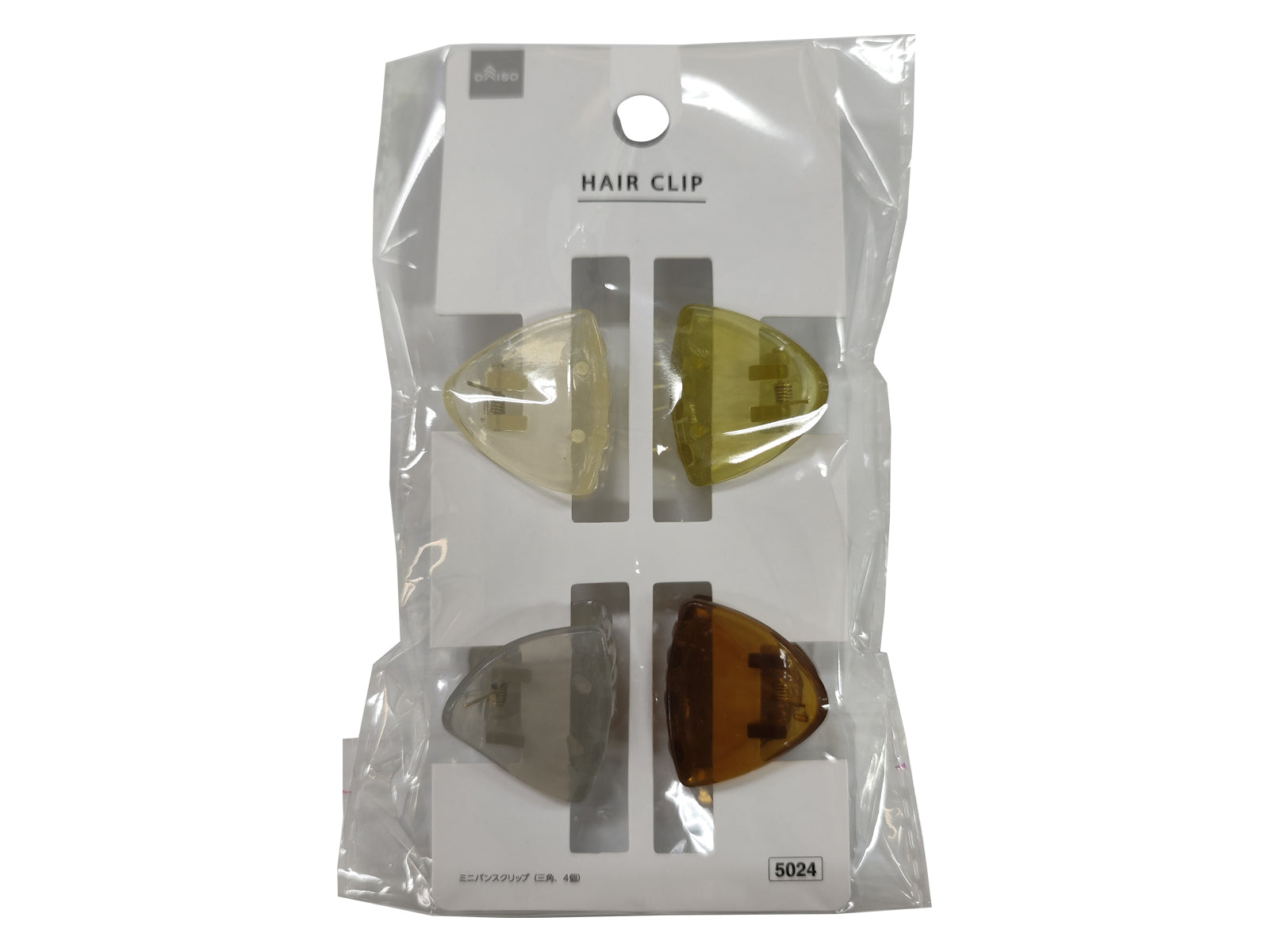 Mini Bun Clip (Triangle, 4 pieces)
