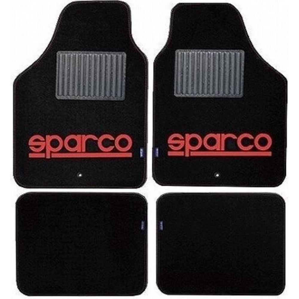 Sparco Corsa Floor Mats 4Pcs Red