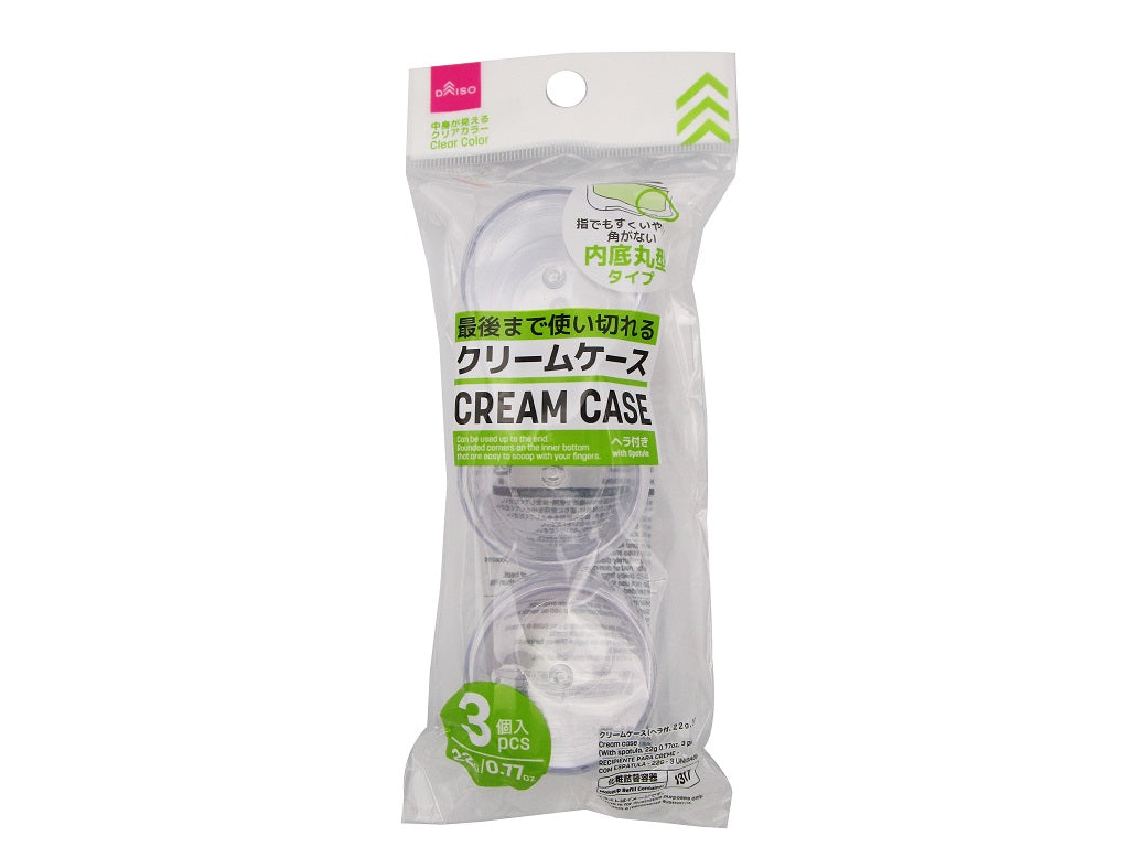Cream Case (with Spatula, 3 Pieces)