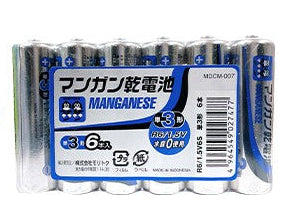 Manganese Battery Type AA (6 Pack)